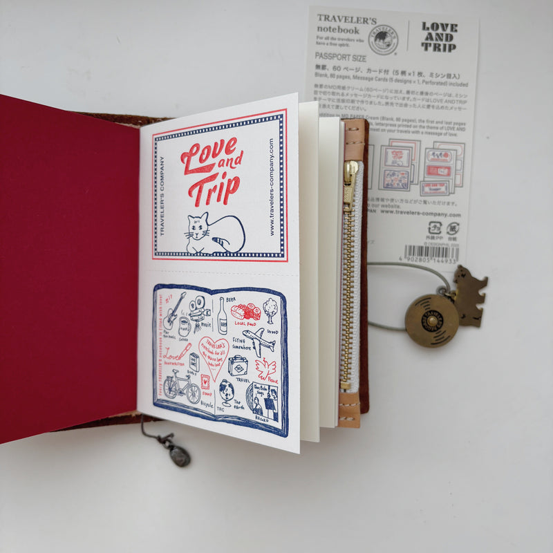 TRAVELER’S notebook LOVE AND TRIP Refill [Passport Size]