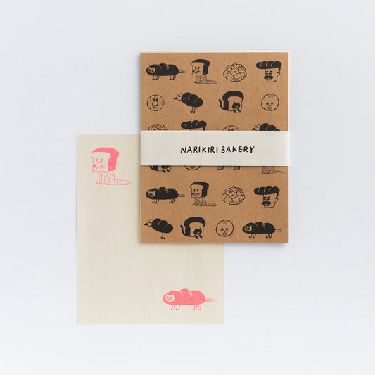 Shibata Keiko x Mizushima: Mini Letter Writing Set - Bakery