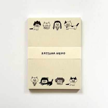 Shibata Keiko x Mizushima: Cats and Wigs Memo Pad