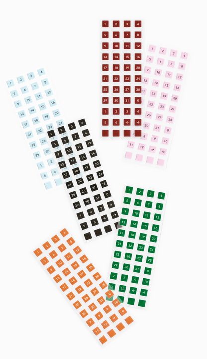 Flagg: [Alphabet/ Number] Roll Masking Label / SQUARE