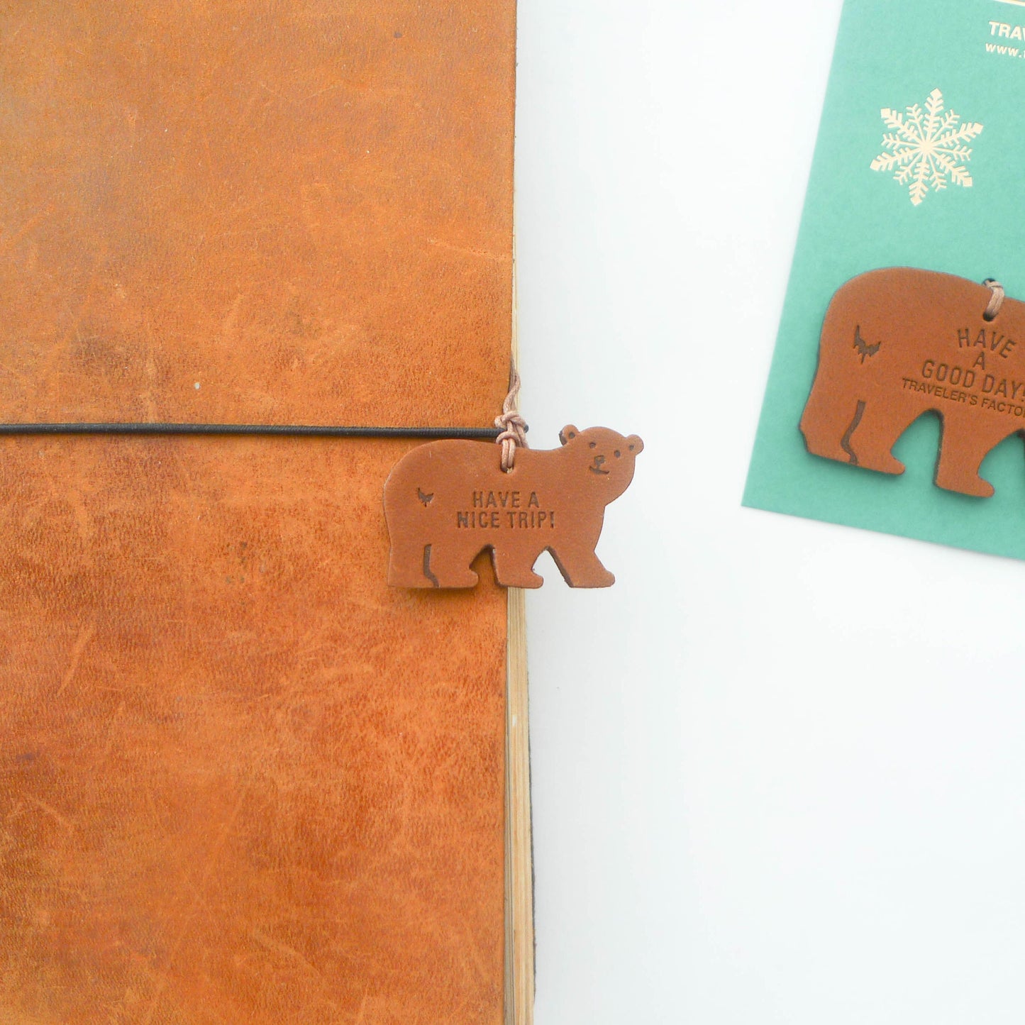 TF LIMITED: Leather Tag Bear