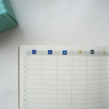 Flagg: [Alphabet/ Number] Roll Masking Label / SQUARE