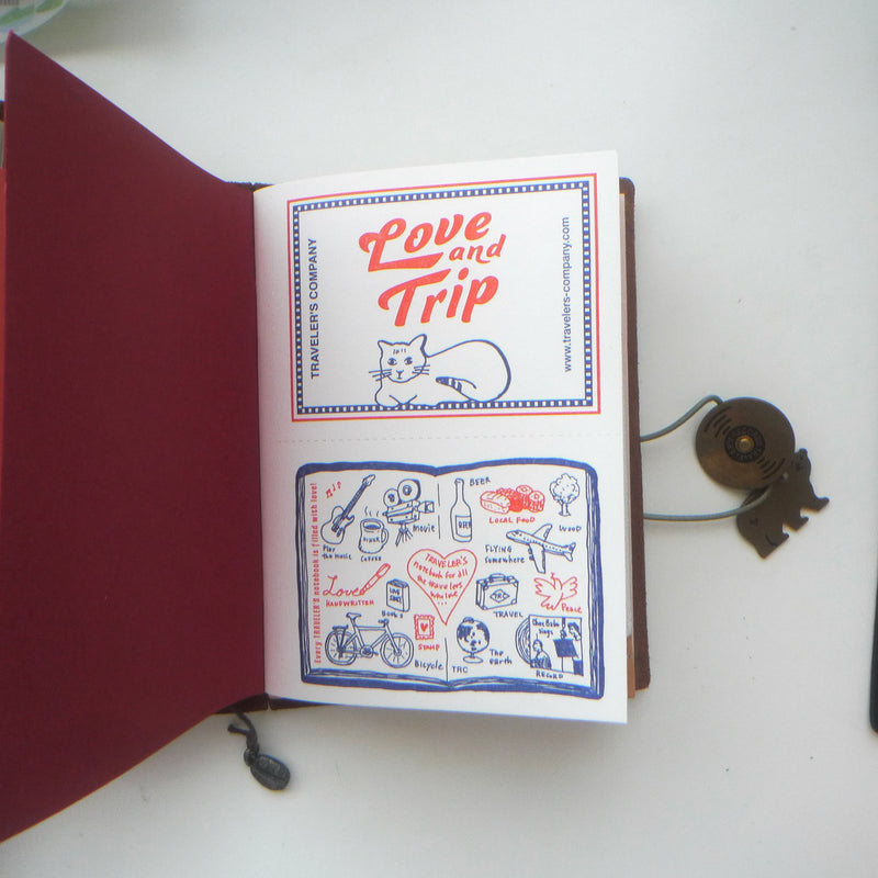 TRAVELER’S notebook LOVE AND TRIP Refill [Passport Size]