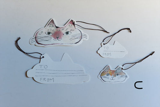 Toranekobonbon x Classiky: Cat Tags 2 sizes [3 design]