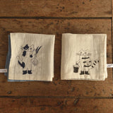 Toranekobonbon x Classiky: Cat Cotton Handkerchief [2 design]