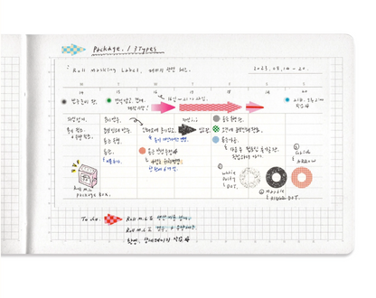 Flagg: [Ring & Dot] Roll Masking Label / Pattern