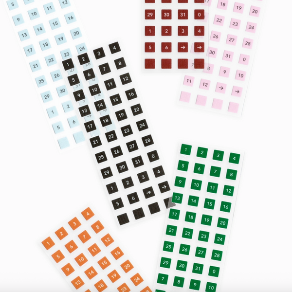 Flagg: [Alphabet/ Number] Roll Masking Label / SQUARE