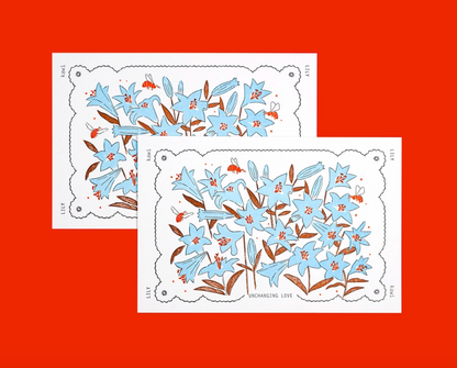 KAWI: Letterpress Card - Lily