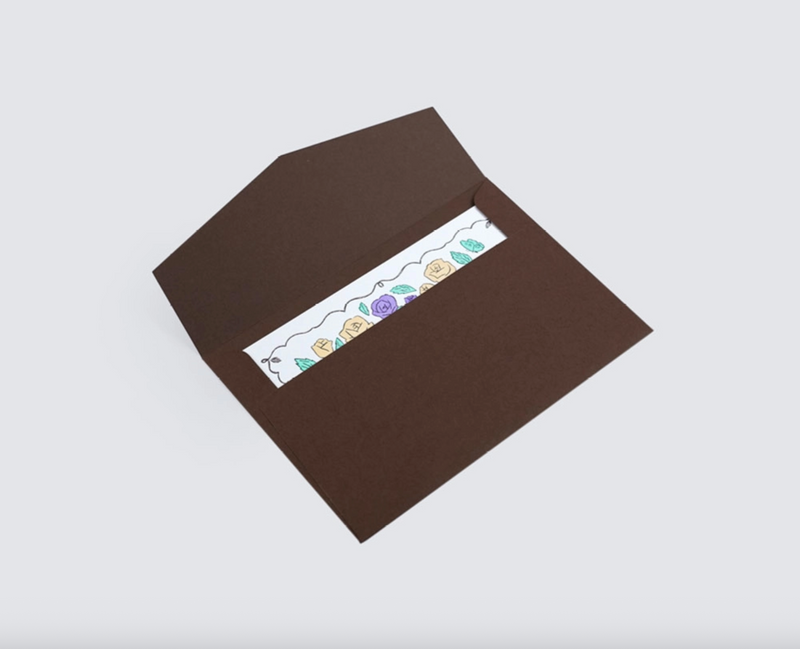 KAWI: Letterpress Card - Rose