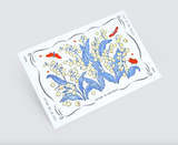 KAWI: Letterpress Card - Lily of the Valley