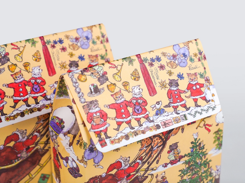 KAWI: 2025 Christmas Paper Bag - Yellow