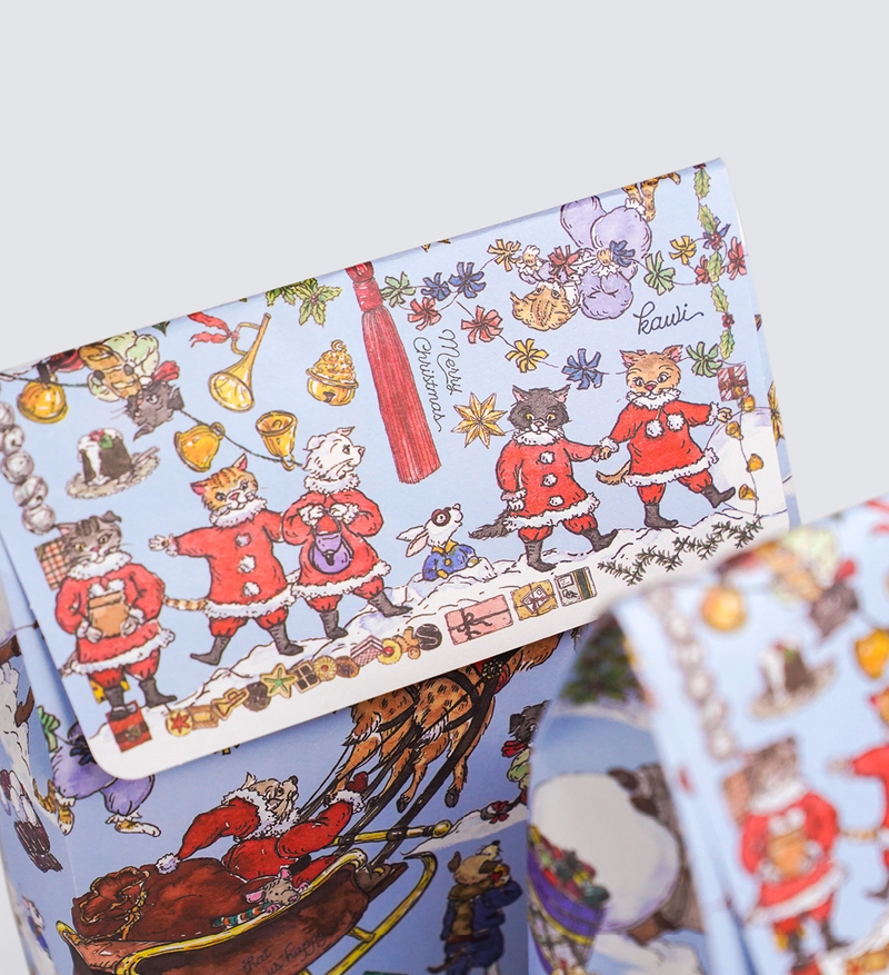 KAWI: 2025 Christmas Paper Bag - Blue