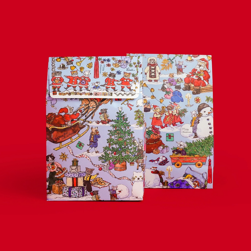 KAWI: 2025 Christmas Paper Bag - Blue