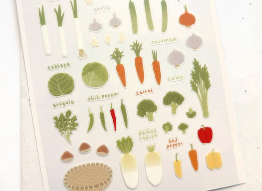 Suatelier Stickers: Farm Fresh Veggies