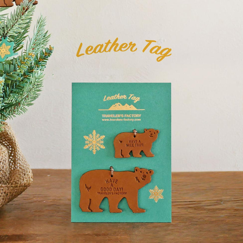 TF LIMITED: Leather Tag Bear