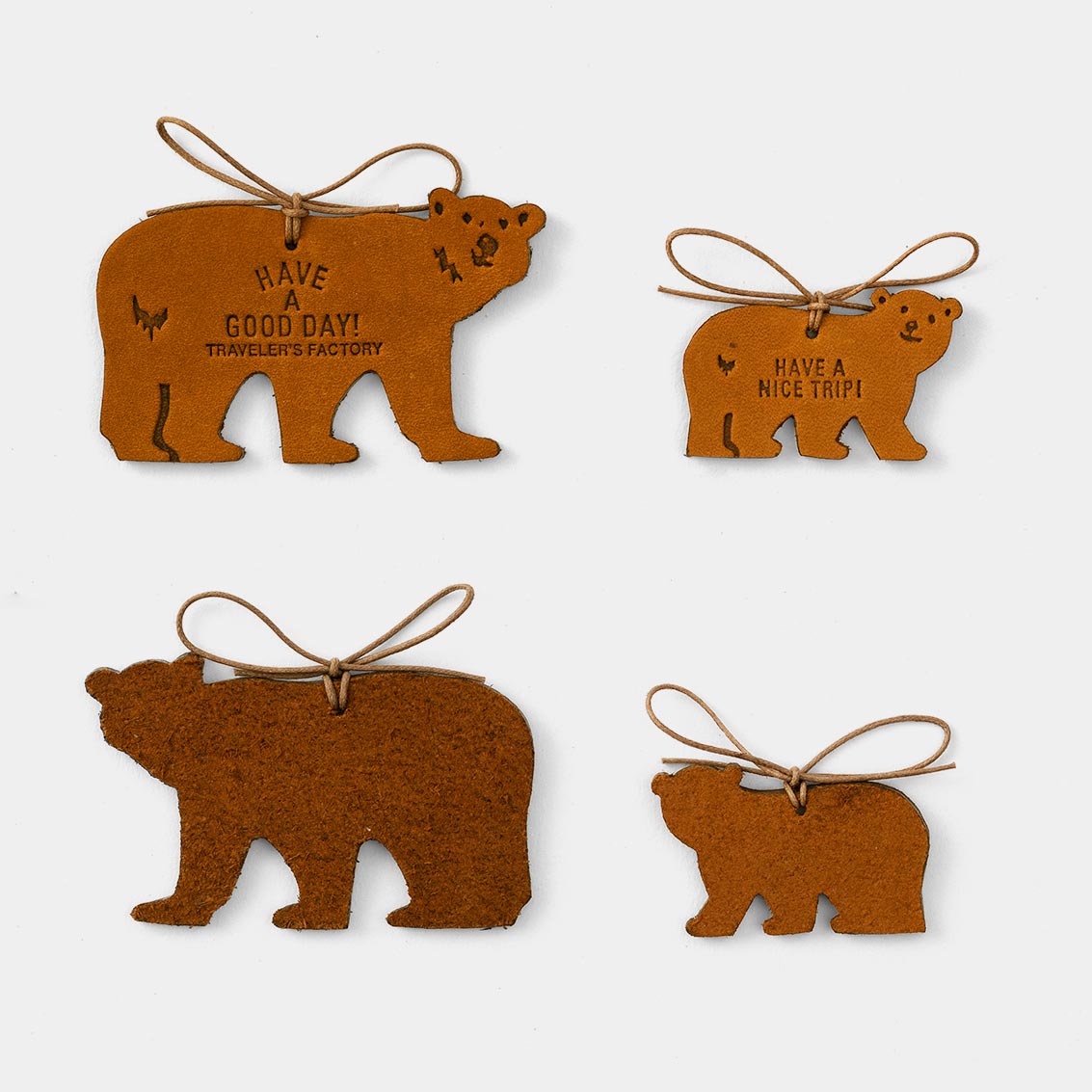 TF LIMITED: Leather Tag Bear
