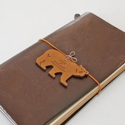 TF LIMITED: Leather Tag Bear