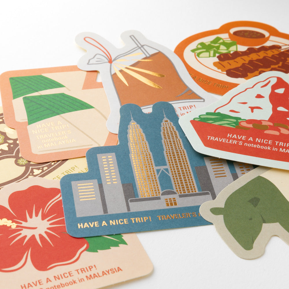 TRAVELER’S notebook Sticker Set: Local Things in Malaysia – Tabiyo Shop