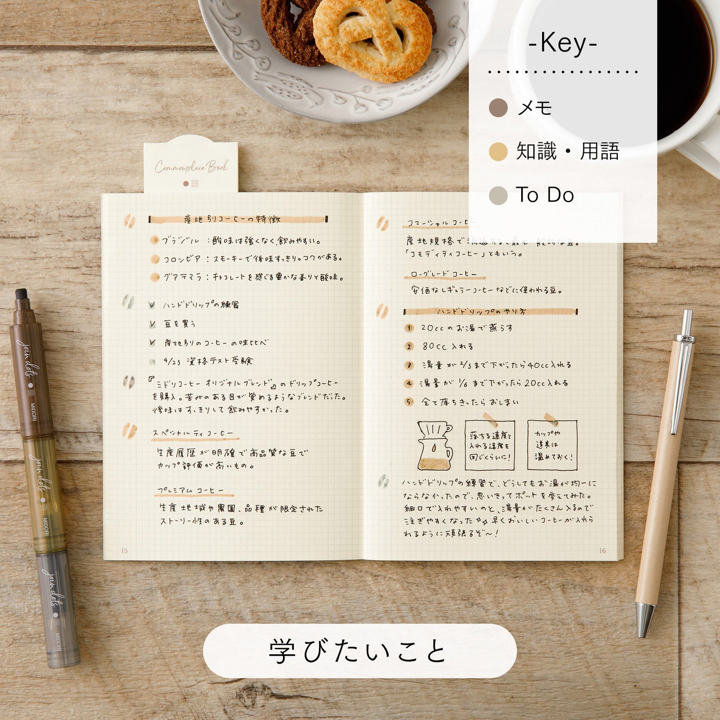 Midori: Notebook <A6> Commonplace Book