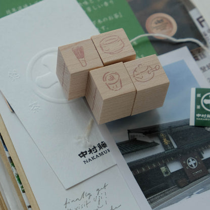 Wenyea: [1.5cm Rubber Stamps] It's matcha series