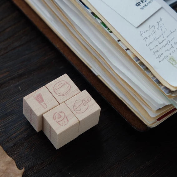 Wenyea: [1.5cm Rubber Stamps] It's matcha series
