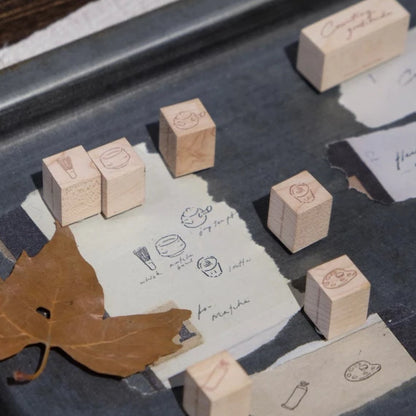 Wenyea: [1.5cm Rubber Stamps] It's matcha series