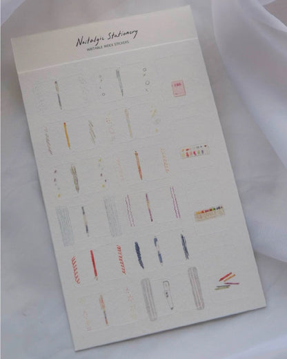 Wenyea: [Sticker] Nostalgic Stationery