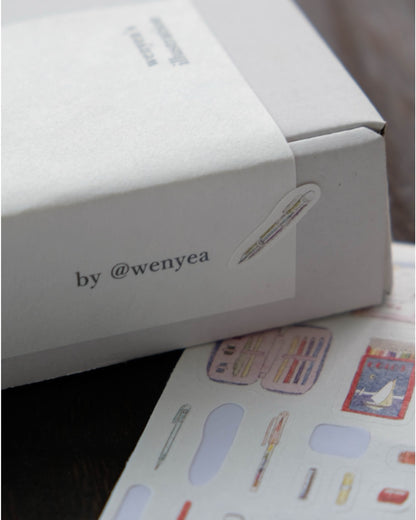 Wenyea: [Sticker] Nostalgic Stationery