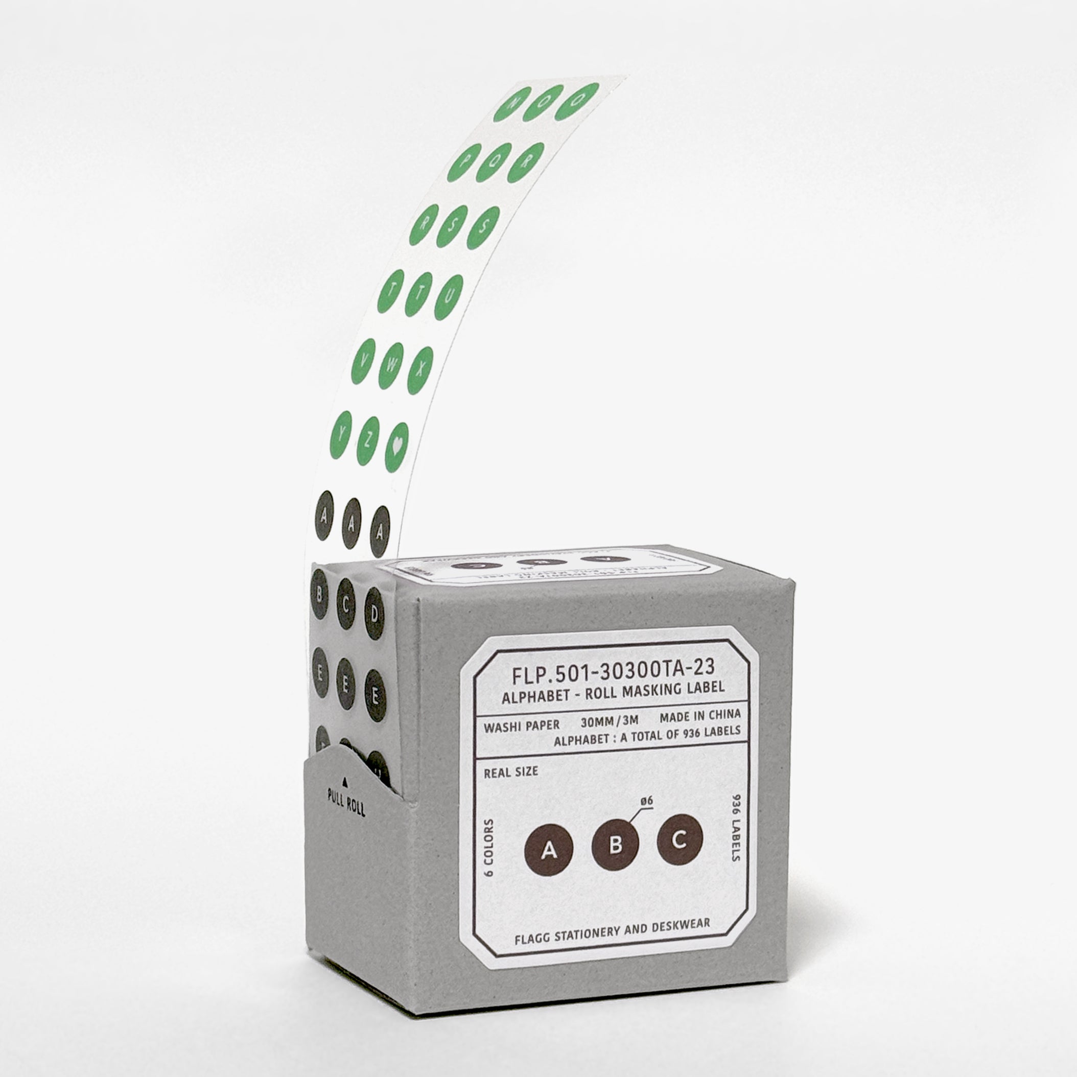 Flagg: [Alphabet/ Number] Roll Masking Label – Tabiyo Shop
