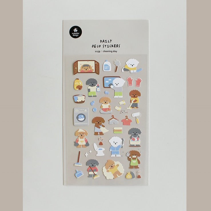 Suatelier Stickers: Cleaning Day