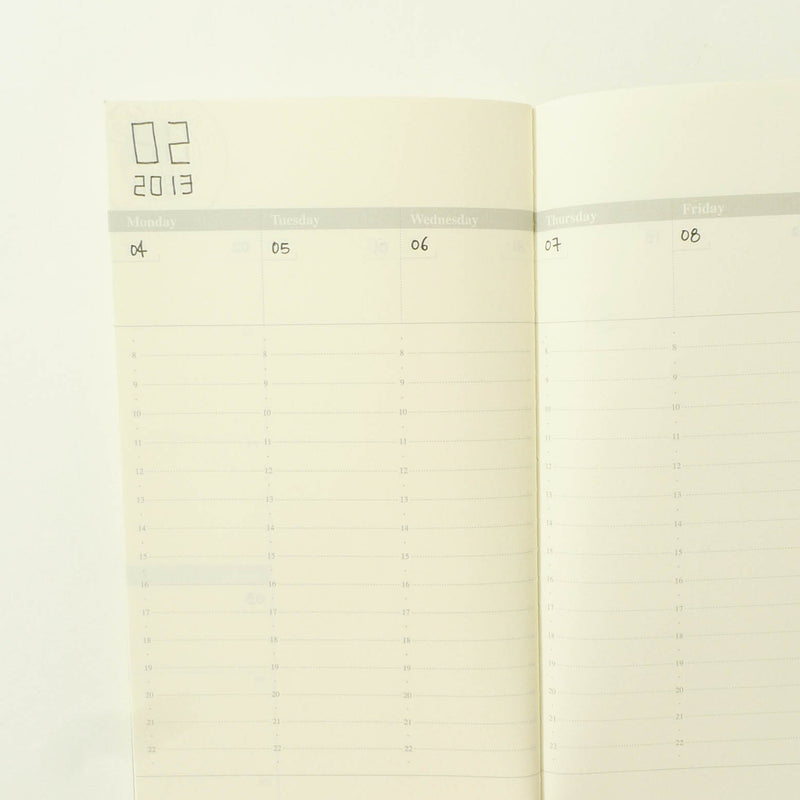 018 Refill Free Diary - Weekly Vertical (Regular Size)