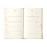 Midori: 5-Year Diary Embroidery Flower [Beige]