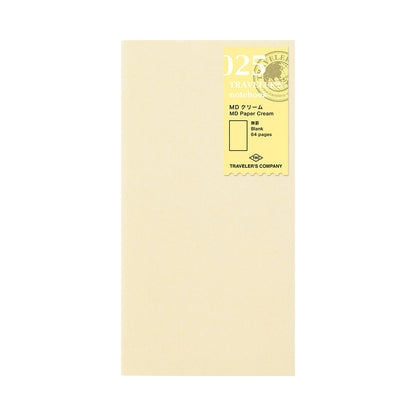 025 Refill MD Paper Cream Notebook (Regular Size)