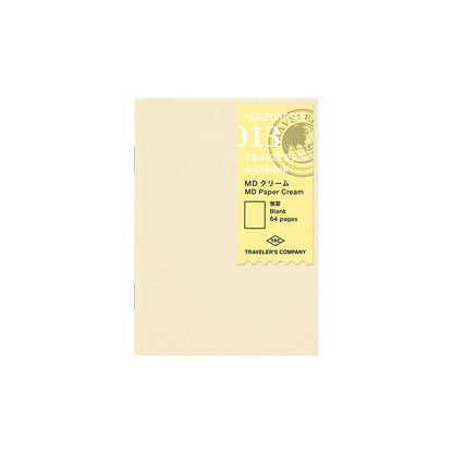 013 Refill MD Paper Cream Notebook (Passport Size)