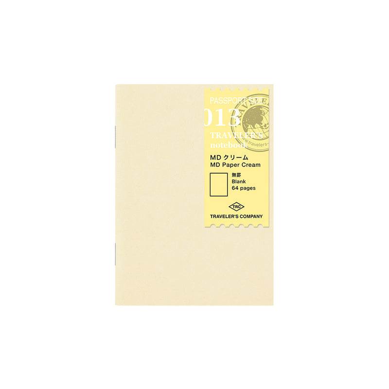 013 Refill MD Paper Cream Notebook (Passport Size)