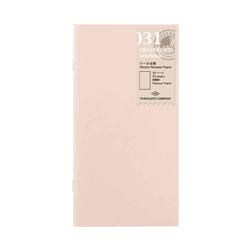 031 Refill Sticker Release Paper (Regular Size)