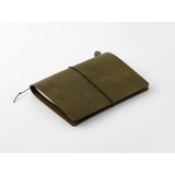 TRAVELER'S Notebook (Passport Size) Starter Kit in OLIVE