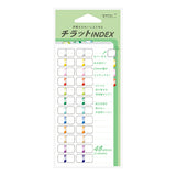 Midori: Sticker Series - Index Number Seal Colour