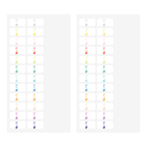 Midori: Sticker Series - Index Number Seal Colour