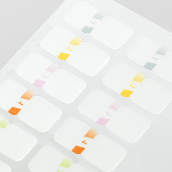 Midori: Sticker Series - Index Number Seal Colour