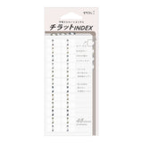 Midori: Sticker Series - Index Number Seal Gray