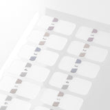 Midori: Sticker Series - Index Number Seal Gray