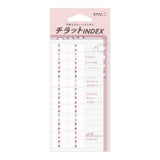 Midori: Sticker Series - Index Number Seal Pink