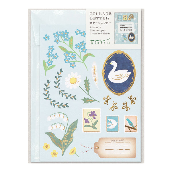 Midori: 3-in-1 Collage Letter Set [Bird]