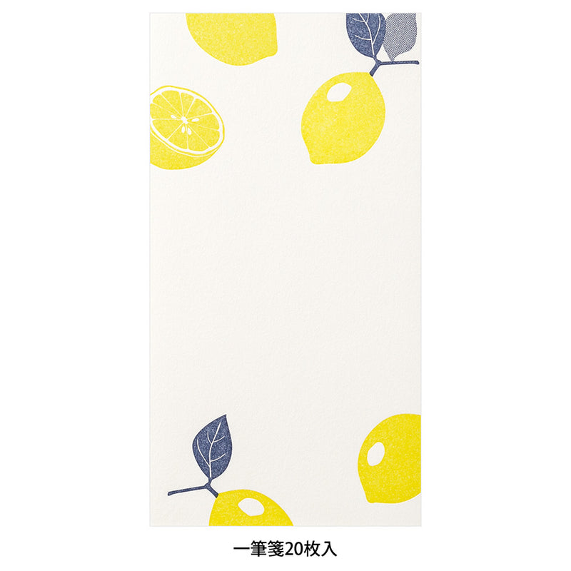 Midori: Letterpress Message Pad (Lemon)