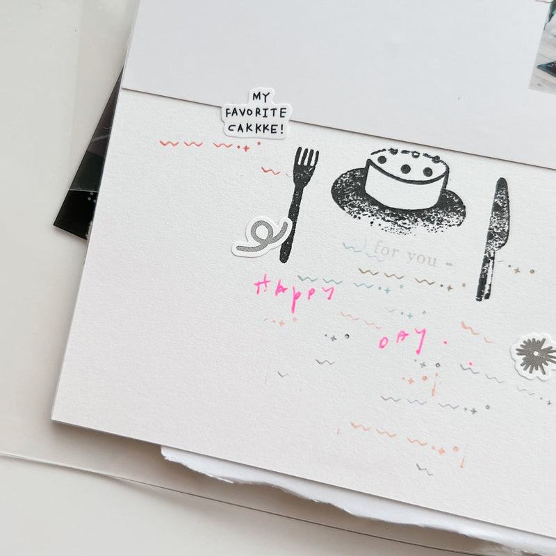 PC x Phavourite: 9pt.(3) Tiny Text Rubber Stamps [18 options]