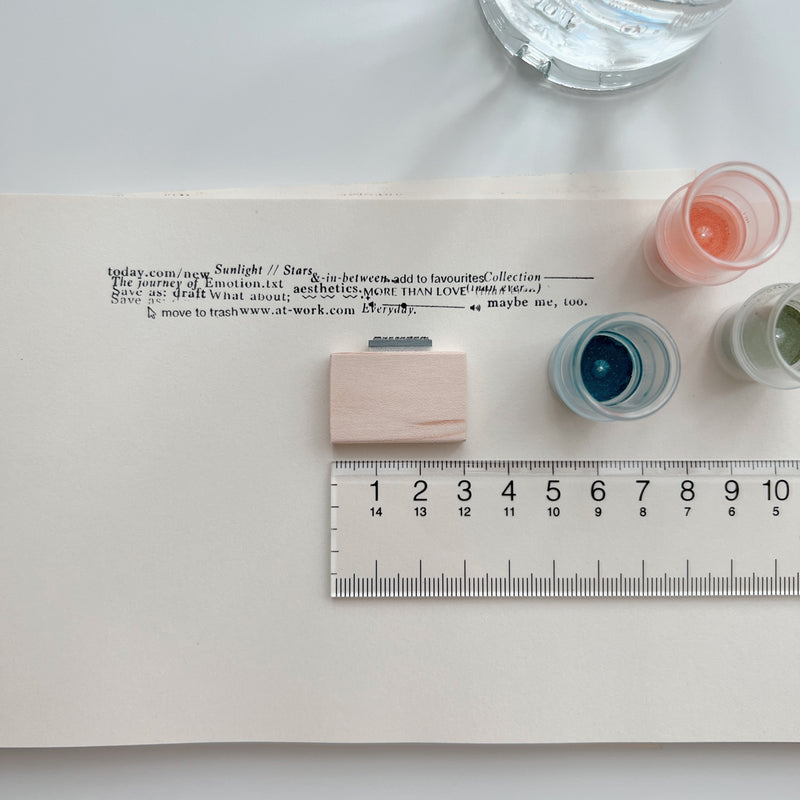 PC x Phavourite: 9pt.(3) Tiny Text Rubber Stamps [18 options]
