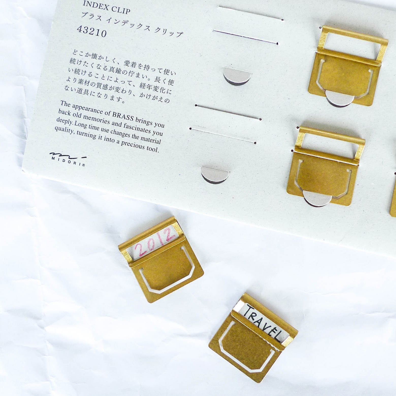 Brass Index Clips – Tabiyo Shop