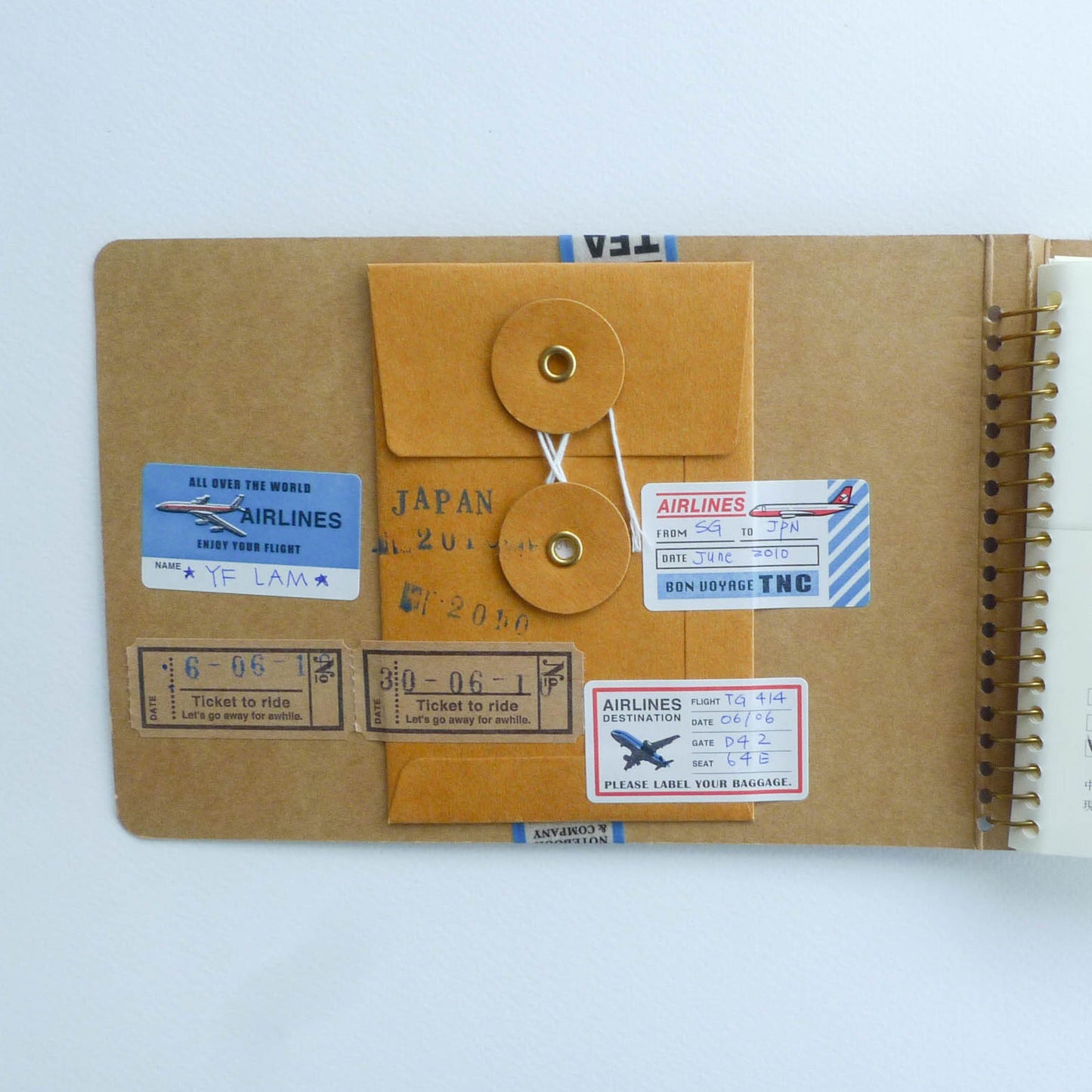 SPIRAL RING NOTEBOOK: Paper Pocket