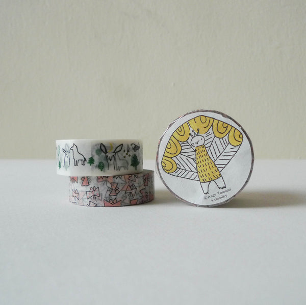 Tomomi Irago x Classiky Washi Tape: Forest+Butterfly A Set of 2